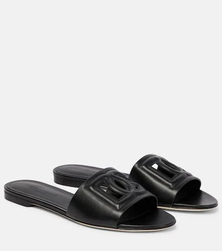 Dolce
Gabbana DG leather slides 1