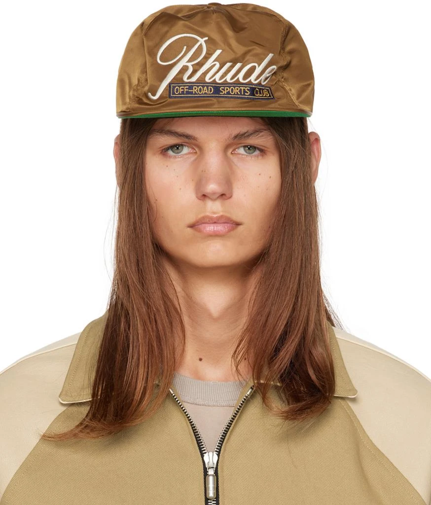 Rhude Brown 'Sports Club' Cap 1