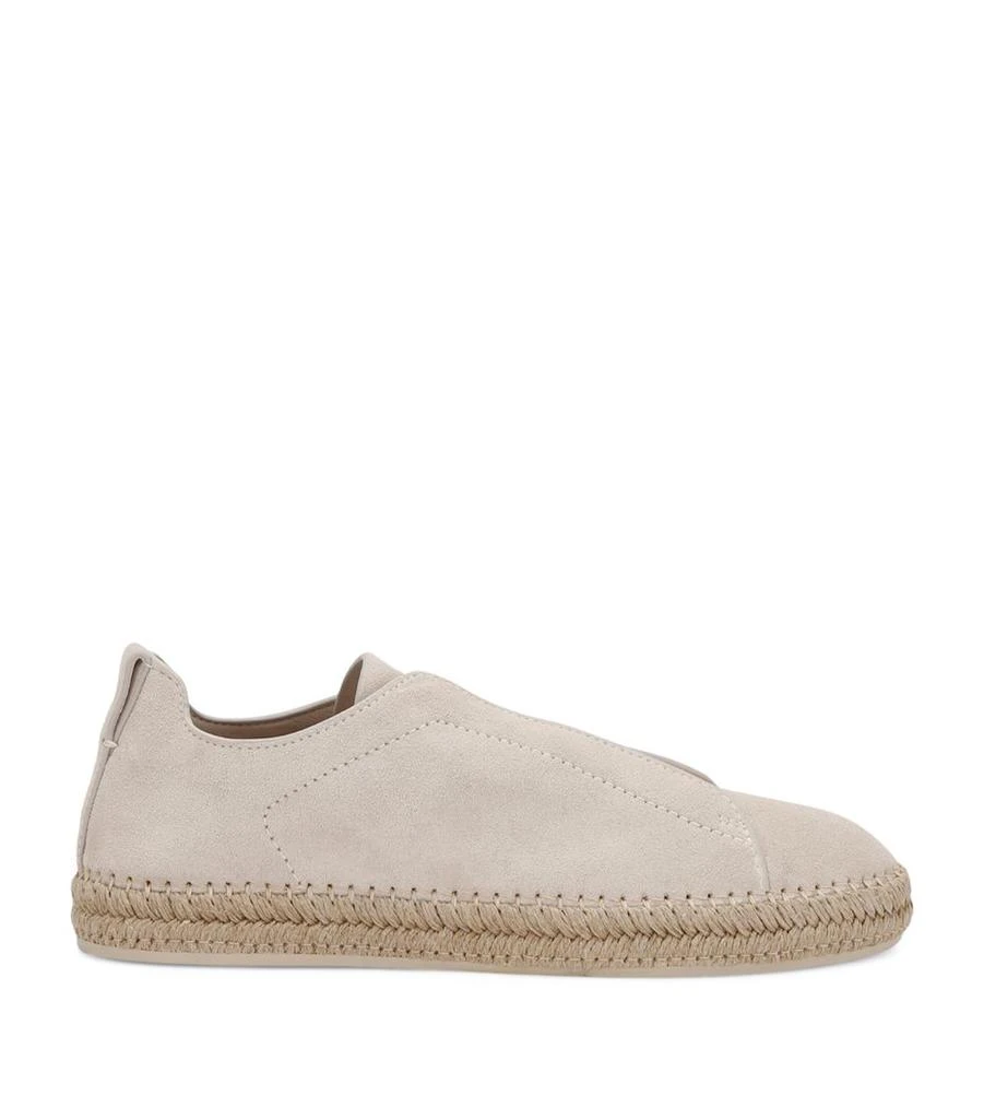 Zegna Suede Triple Stitch Espadrilles 1