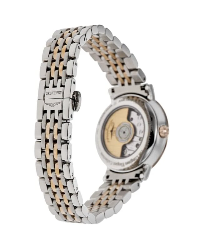 Longines Longines Elegant Collection Mother of Pearl Dial Diamond Stainless Steel and Rose Gold Women's Watch L4.310.5.87.7 4