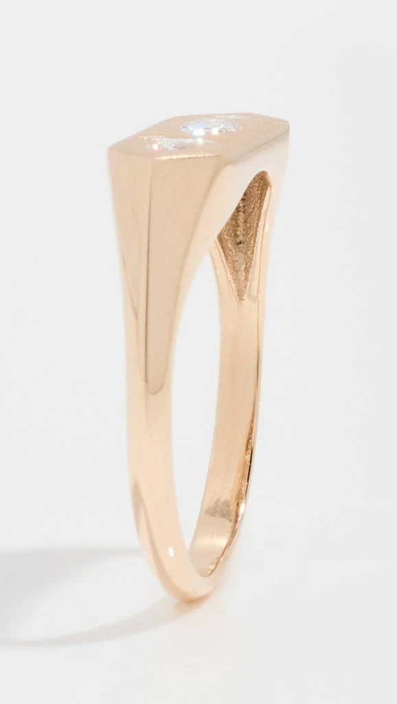 Zoe Chicco 14k Gold Mosaic Bar Signet Ring 4