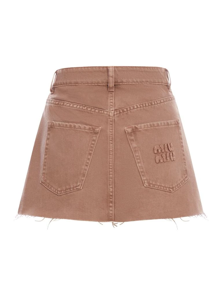 Miu Miu mini skirt in denim 2