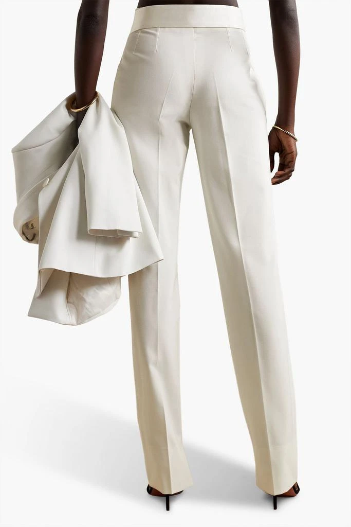 Stella McCartney Satin-trimmed twill straight-leg pants 3