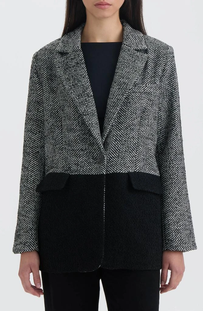 NVLT Tweed Colorblock Blazer