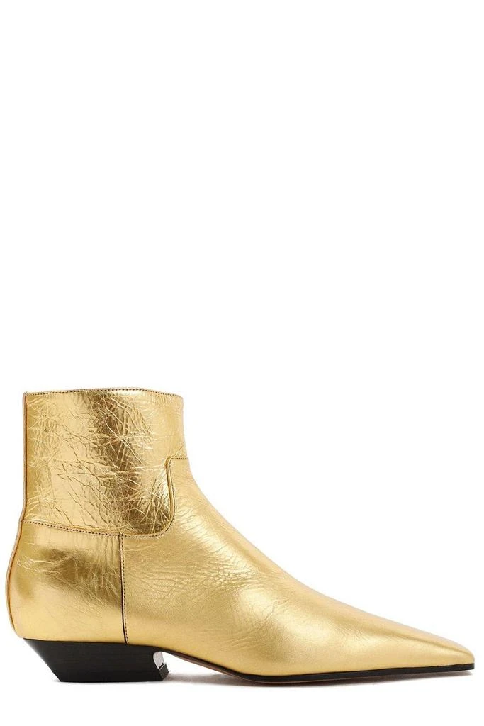 Khaite Marfa Metallic Effect Ankle Boots 1