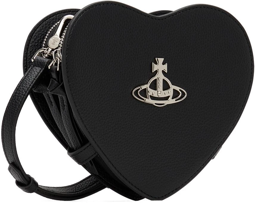 Vivienne Westwood Black Louise Heart Crossbody Bag 2