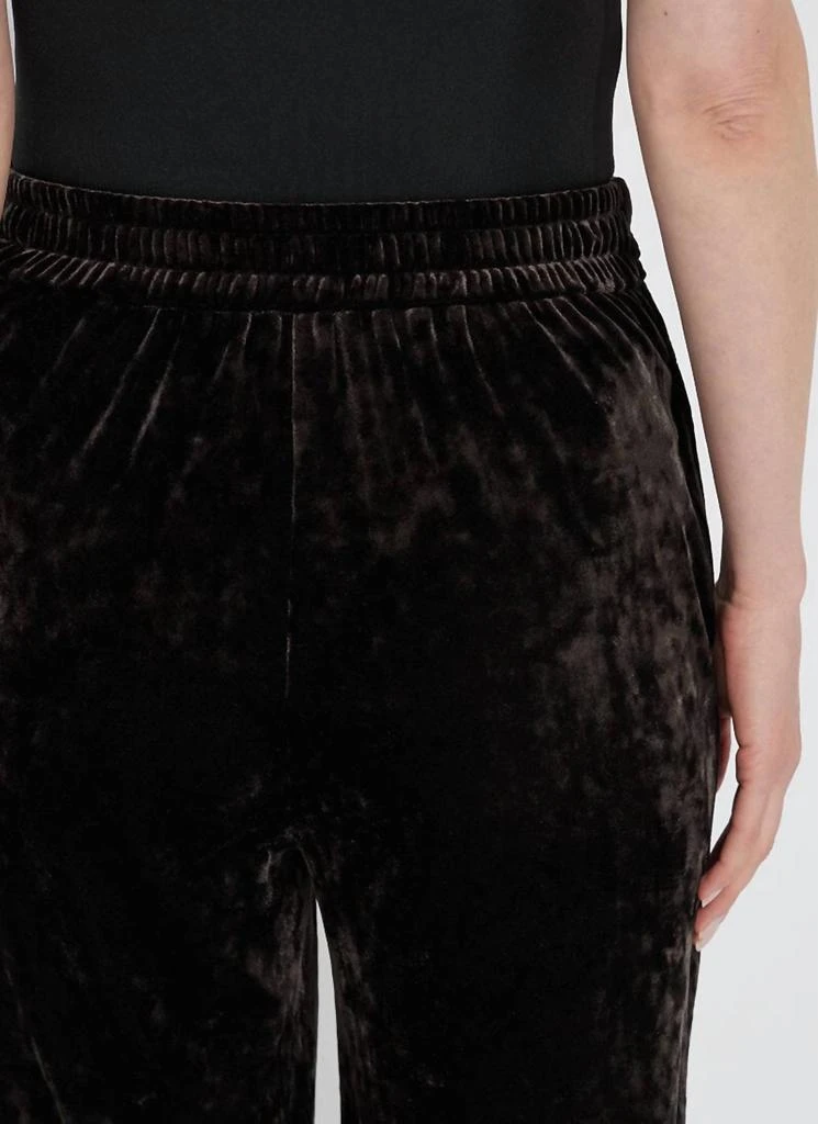 Lyssé Shay Crushed St Velvet Suit Pant In Double Espresso 5