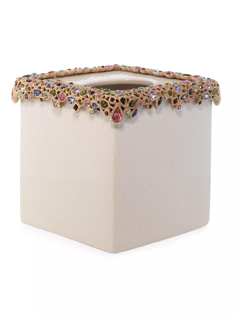Jay Strongwater Bejeweled Tissue Box