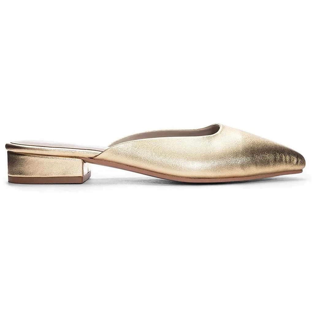 42 GOLD Alista Womens Leather Metallic Mules 3