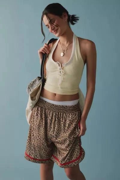 Out From Under Out From Under Stassi Seamless Knit Lace-Up Halter Top 1