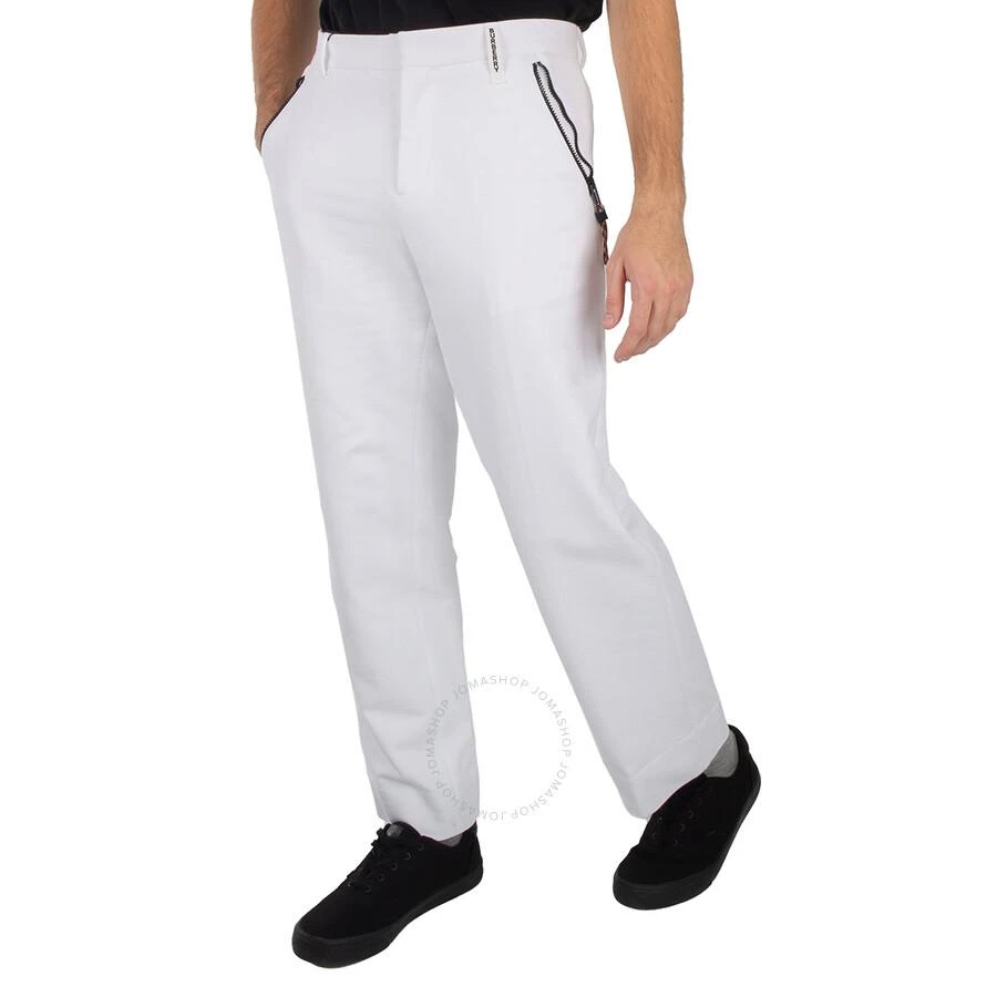 Burberry Optic White Wide-Leg Tailored Trousers 1