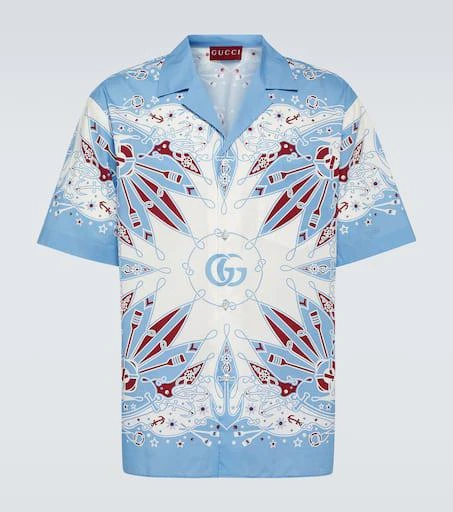 Gucci Gucci Bandana cotton bowling shirt 1