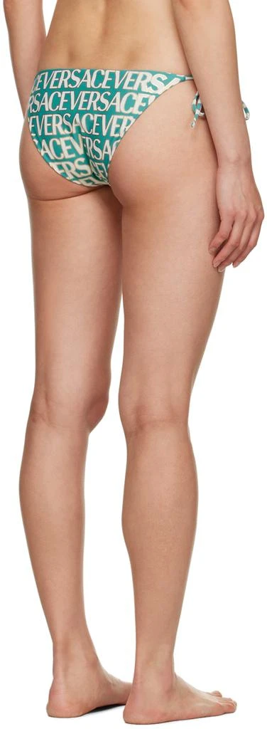 Versace Blue Allover Bikini Bottom 3