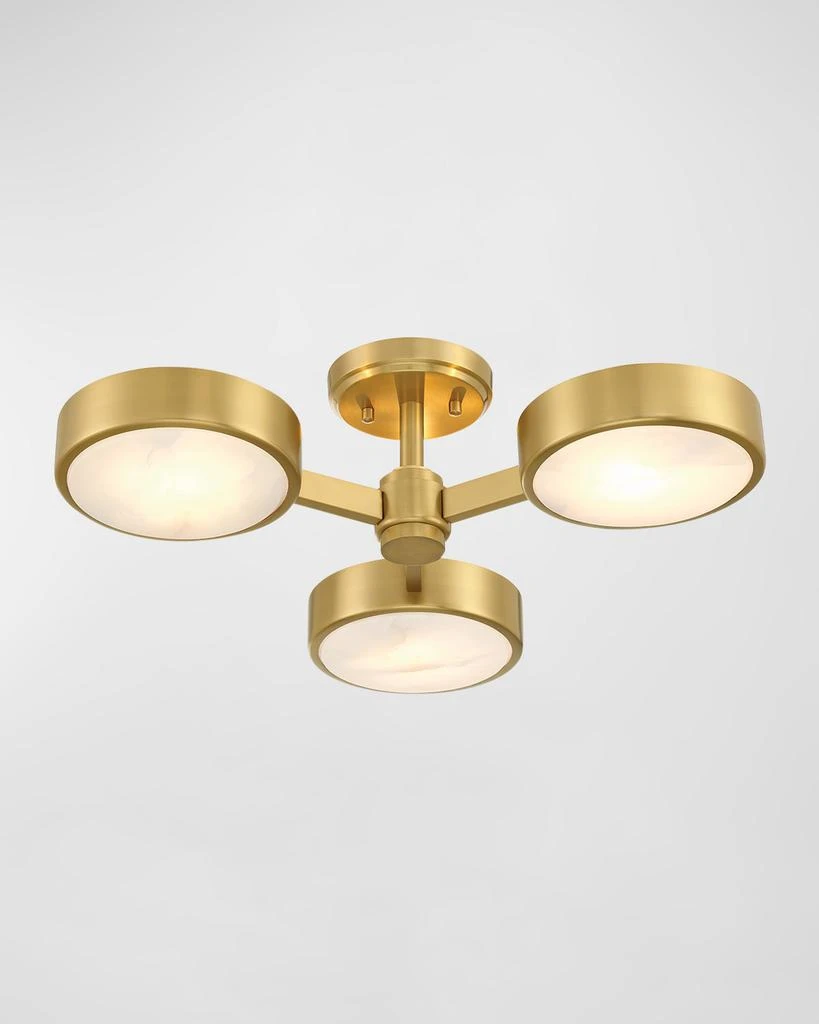 Crystorama Orson 3-Light Semi-Flush Mount 3
