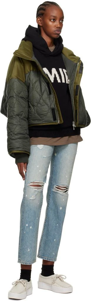 AMIRI Green Quilted Puffer Down Jacket 4