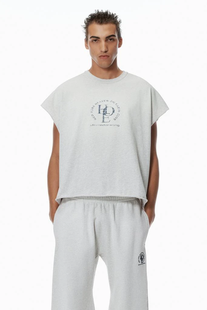 Alexander Wang Unisex Logo Oversized Cotton Terry Sweatpants 5