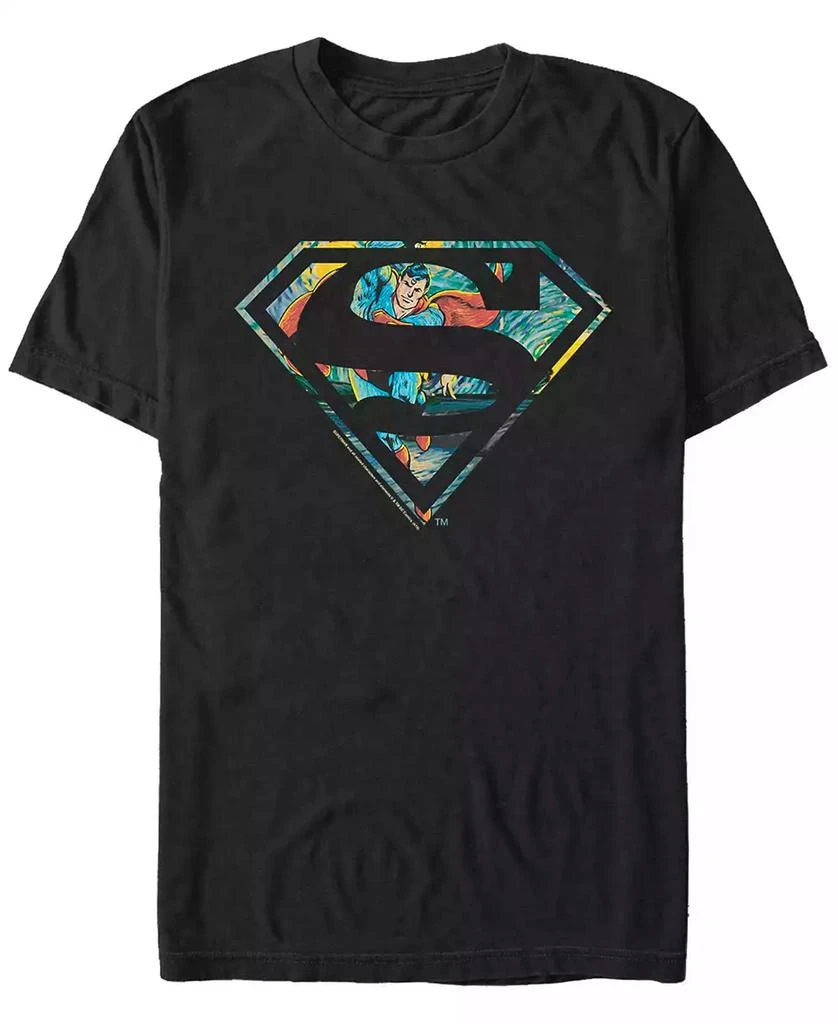 FIFTH SUN Men's Superman Superman Night Short Sleeve T-shirt 1