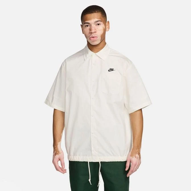 NIKE Men's Nike Club Oxford Button-Down Short-Sleeve Shirt 1