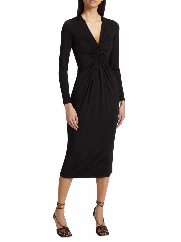 Tahari The Alisha Knit Gathered Midi-Dress 3