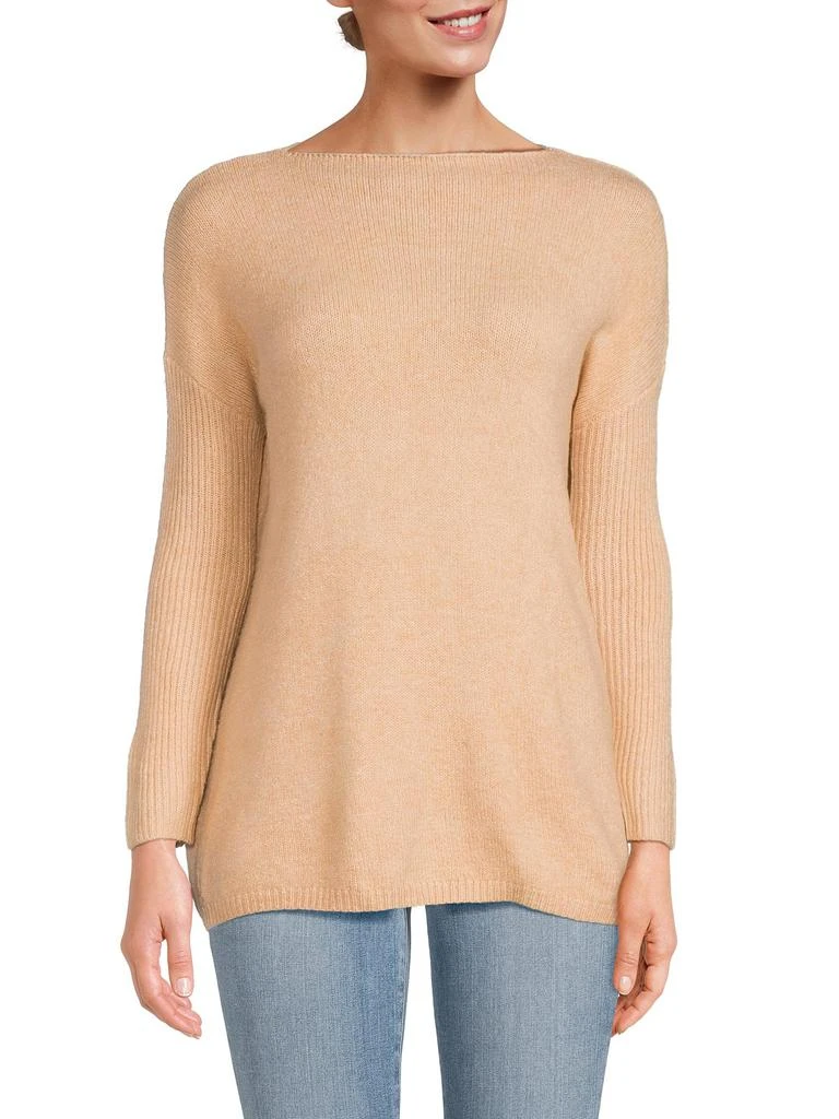 Renee C. Boatneck Long Sweater 1