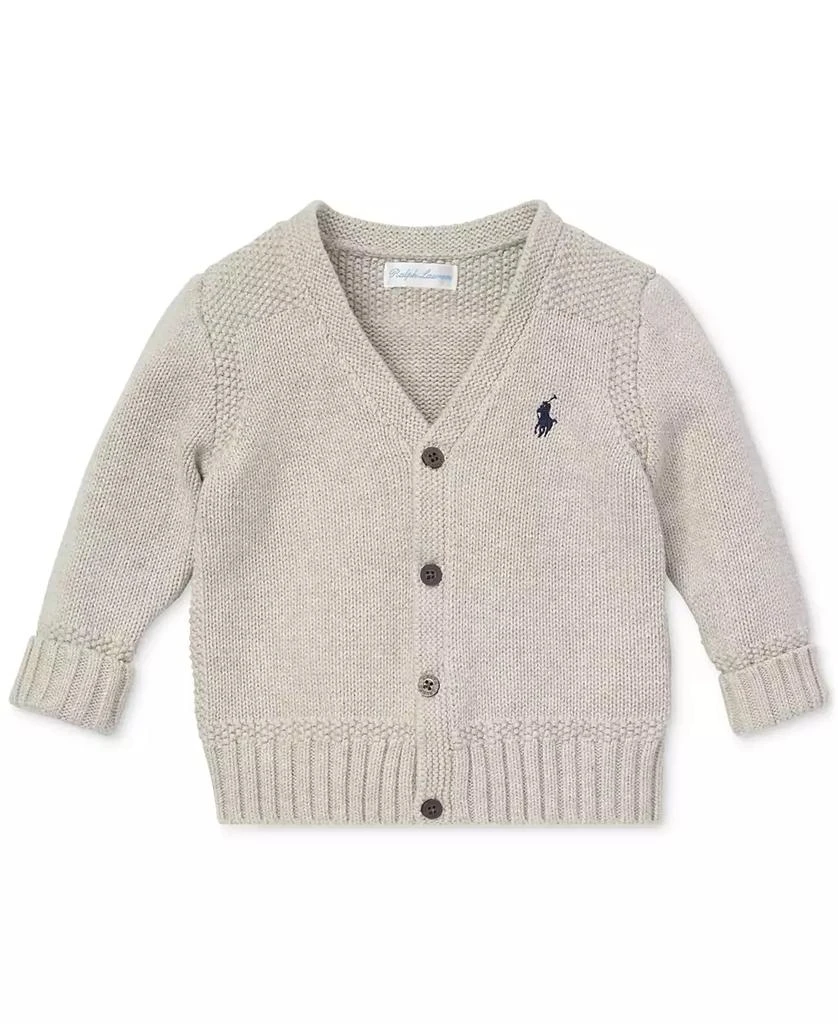 Polo Ralph Lauren Baby Boys Combed Cotton V-Neck Cardigan 1