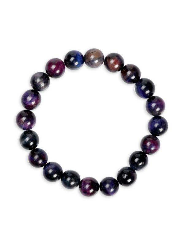 Jean Claude Tiger Eye Beaded Stretchable Bracelet