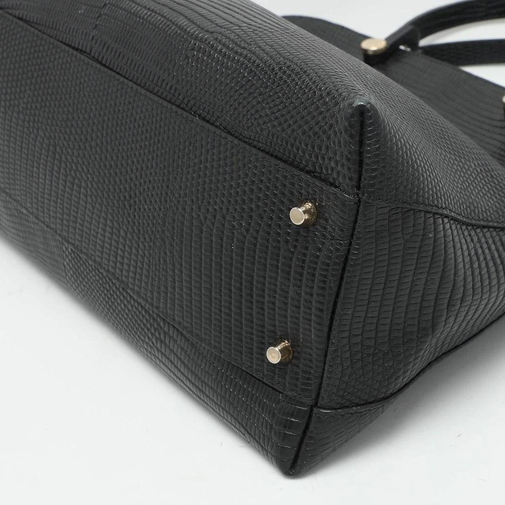 Furla Furla Black Textured Leather Piper Dome Satchel 14