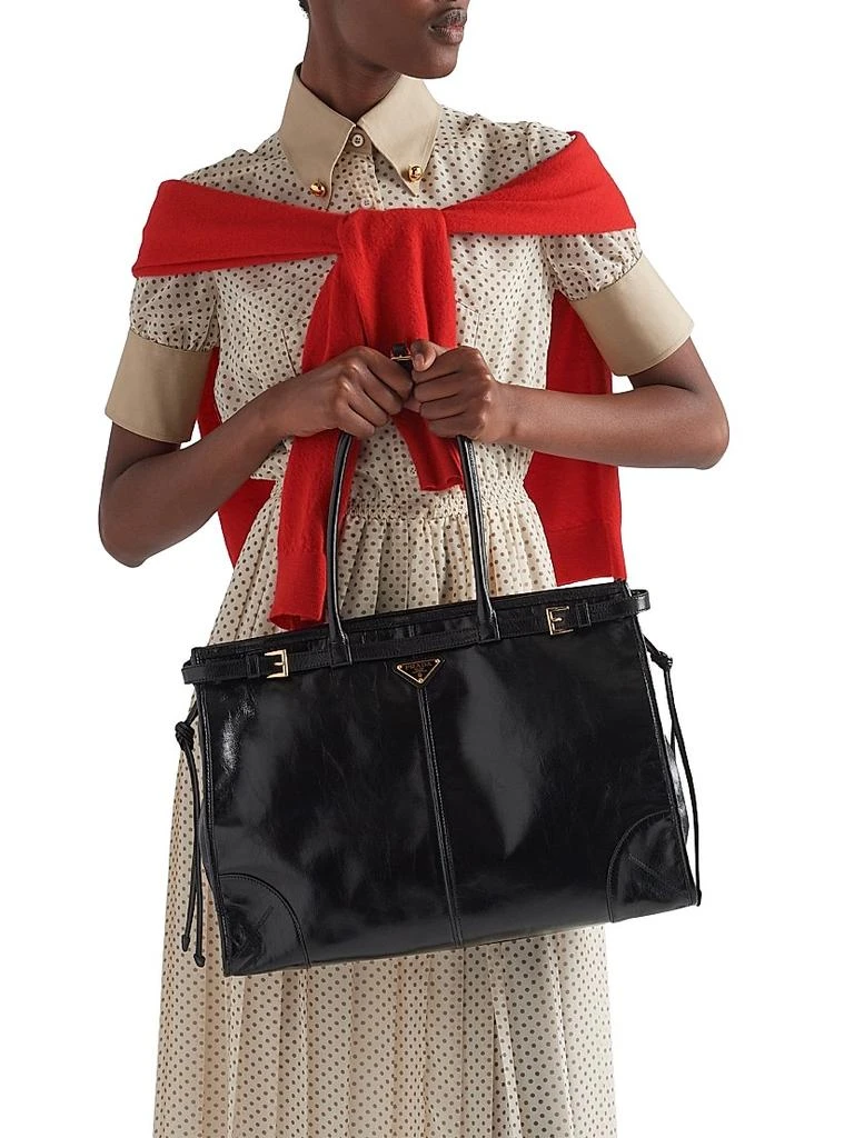 Prada Bonnie Large Leather Handbag 2