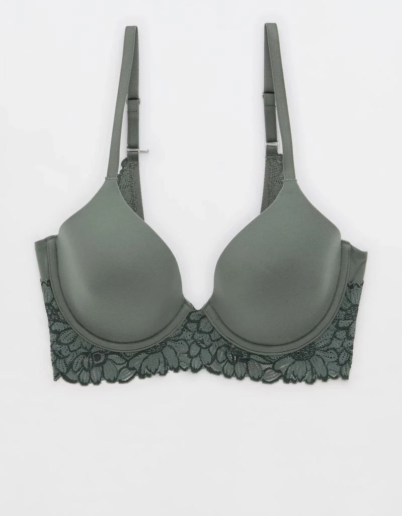 Aerie Sunnie Bloom Lace Trim Full Coverage Lightly Lined Bra 4