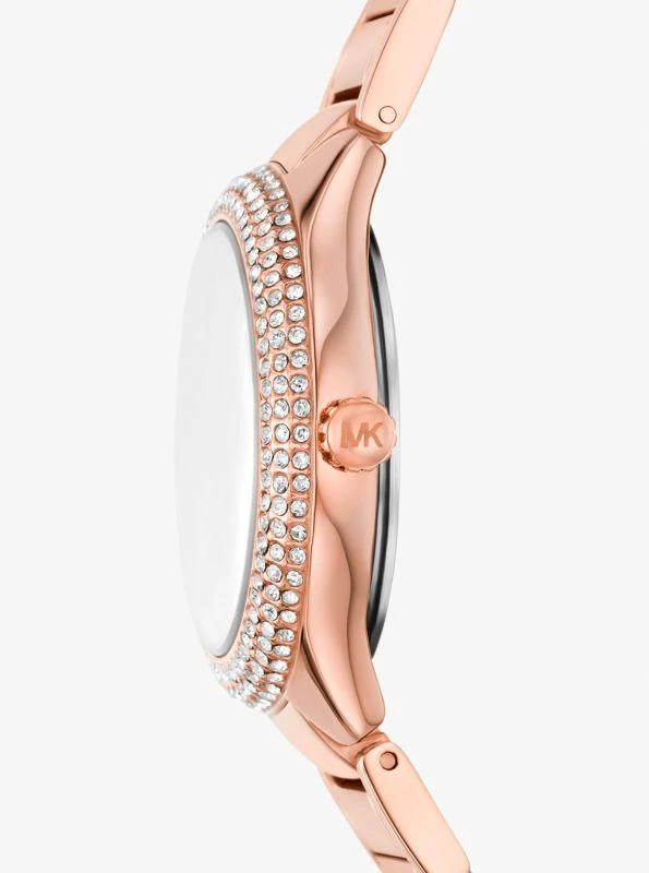 Michael Kors Mini Sylvia Pavé Rose Gold-Tone Watch and Bracelet Gift Set 2