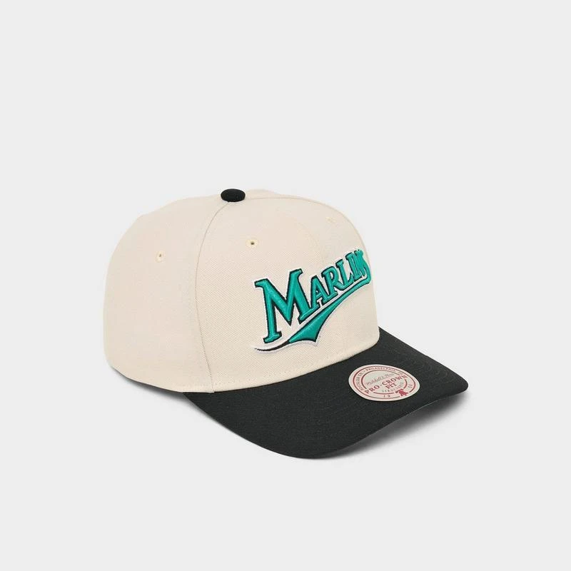 Mitchell & Ness Mitchell & Ness Florida Marlins MLB Pro Crown Snapback Hat 4