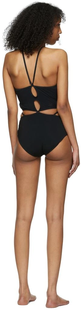 Christopher Esber Black Looped Halter One-Piece Swimsuit 3