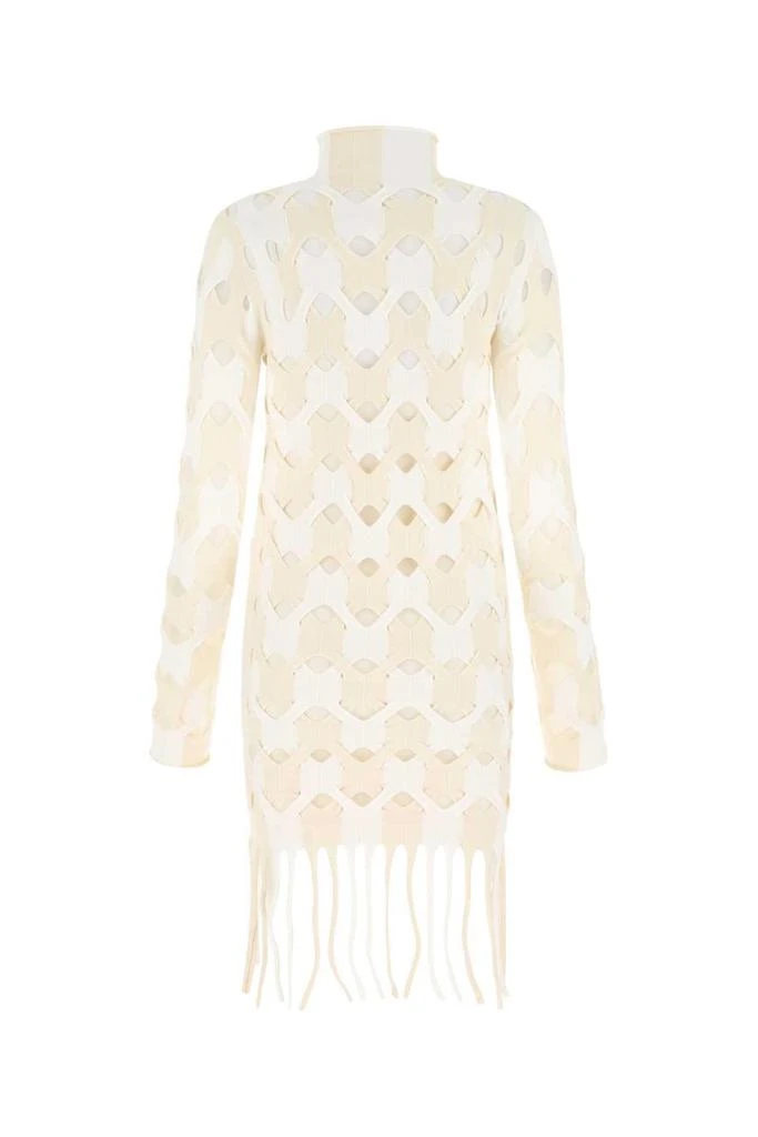 Dion Lee Dion Lee Two-Toned Cut-Out Fringed Mini Dress 2