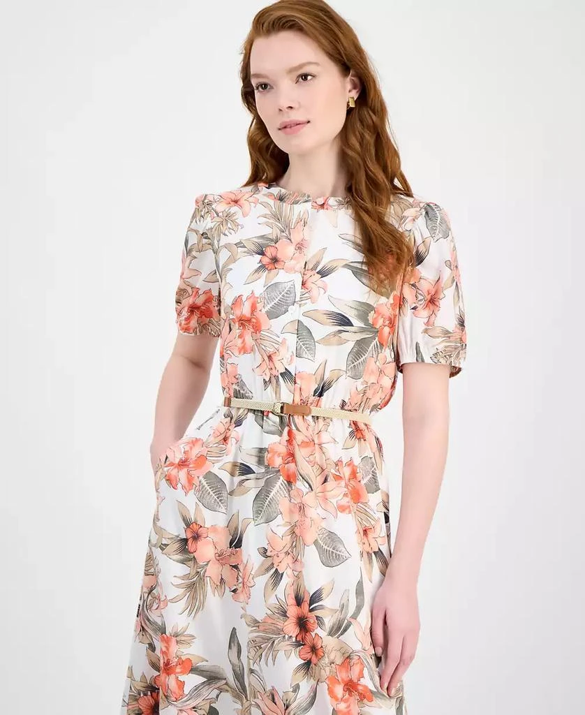 Shop Tropical Floral Cotton Short-Sleeve Dress, Regular & Petite Sizes on  Sale at BeyondStyle  Get 71% Off Tropical Floral Cotton Short-Sleeve Dress,  Regular & Petite Sizes with Limited-Time Flash Deals, Exclusive