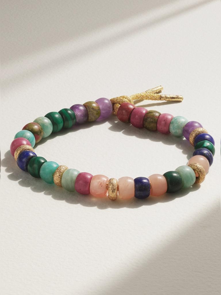 CAROLINA BUCCI Forte Beads Cartagena 18k 黄金、卢勒克斯、多种宝石手链