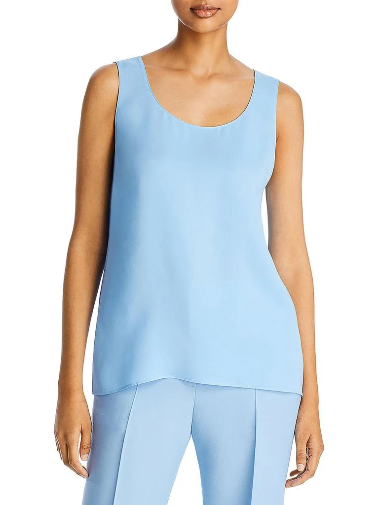 Lafayette 148 New York Womens Silk Sleeveless Blouse 1