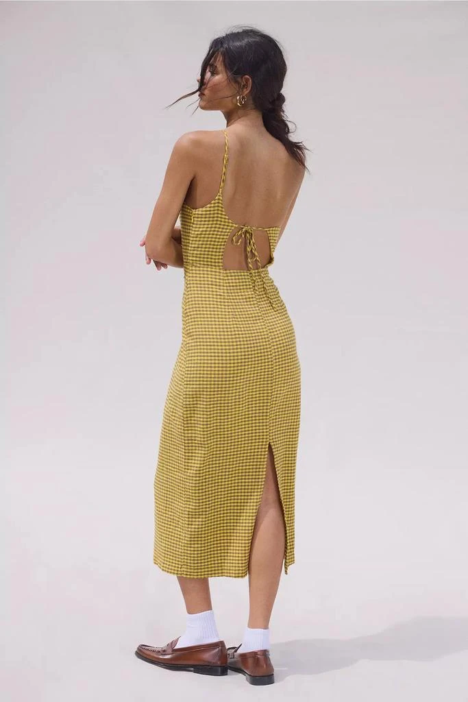 UO Carson Asymmetrical One Shoulder Linen-Blend Midi Dress  On Sale Now  with Up to 44% Off | Discover Exclusive Deals & Savings at BeyondStyle   Authentic Urban Outfitters womens|Women's|Dresses with Limited-Time