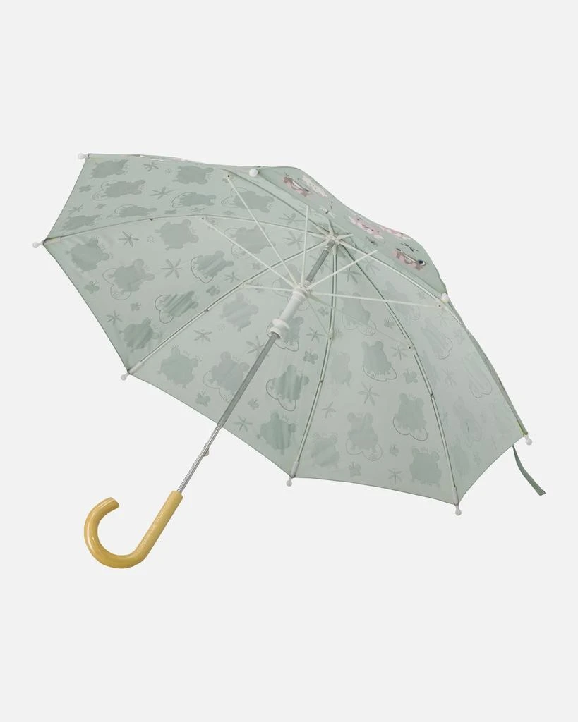 Deux par Deux Color-Changing Umbrella Green Frog Print 3