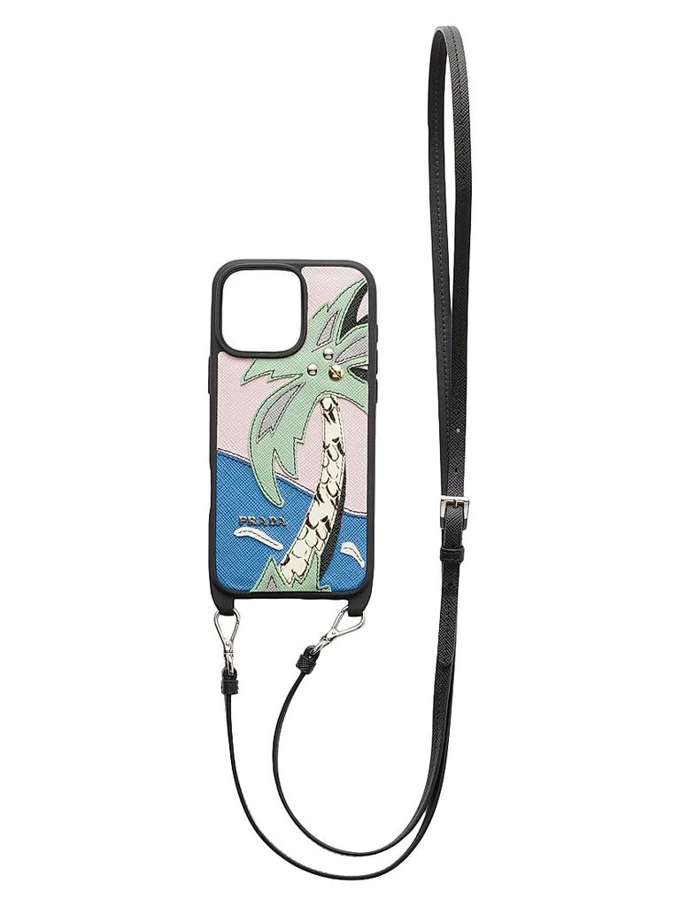 Prada Saffiano and Ayers Leather Case For iPhone 16 Pro Max 1