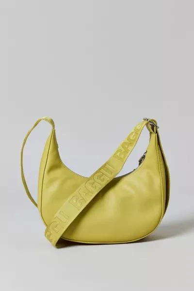 Baggu BAGGU Small Recycled Leather Crescent Bag 3