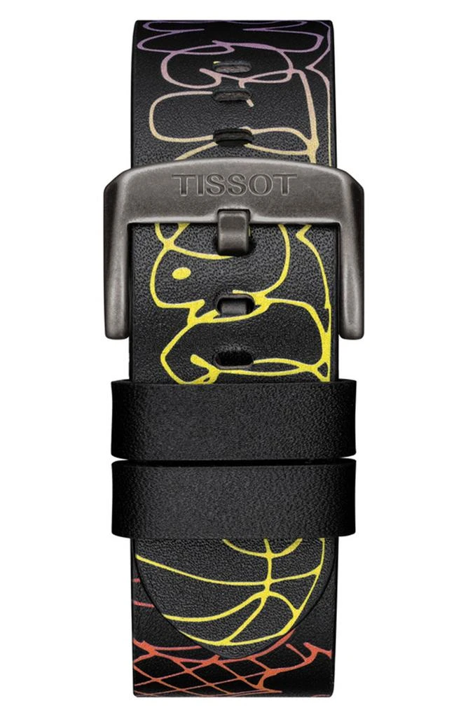Tissot Men's Gent XL 3x3 Street Basketball Leather Strap Watch, 42mm 6