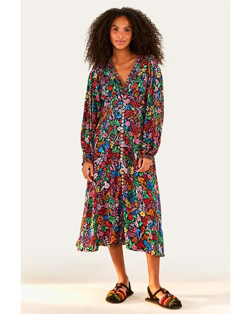 Farm Rio Tropical Garden Midi Dress 1