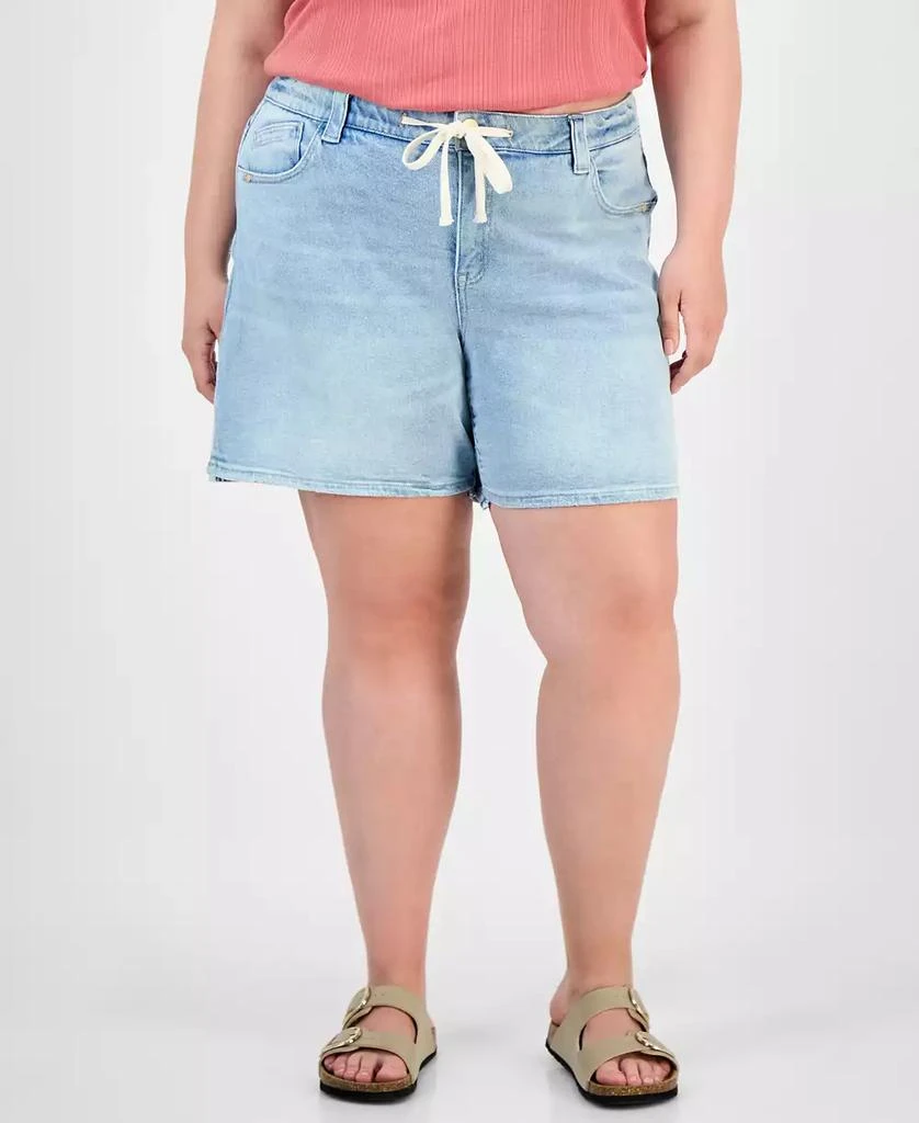 Democracy Trendy Plus High-Rise Drawstring Shorts 3