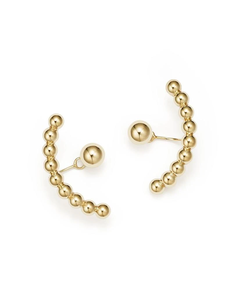 Bloomingdale's Ball Stud Ear Jackets in 14K Yellow Gold 1