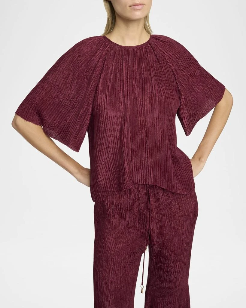 Gabriela Hearst Nula Plisse Silk Top 5