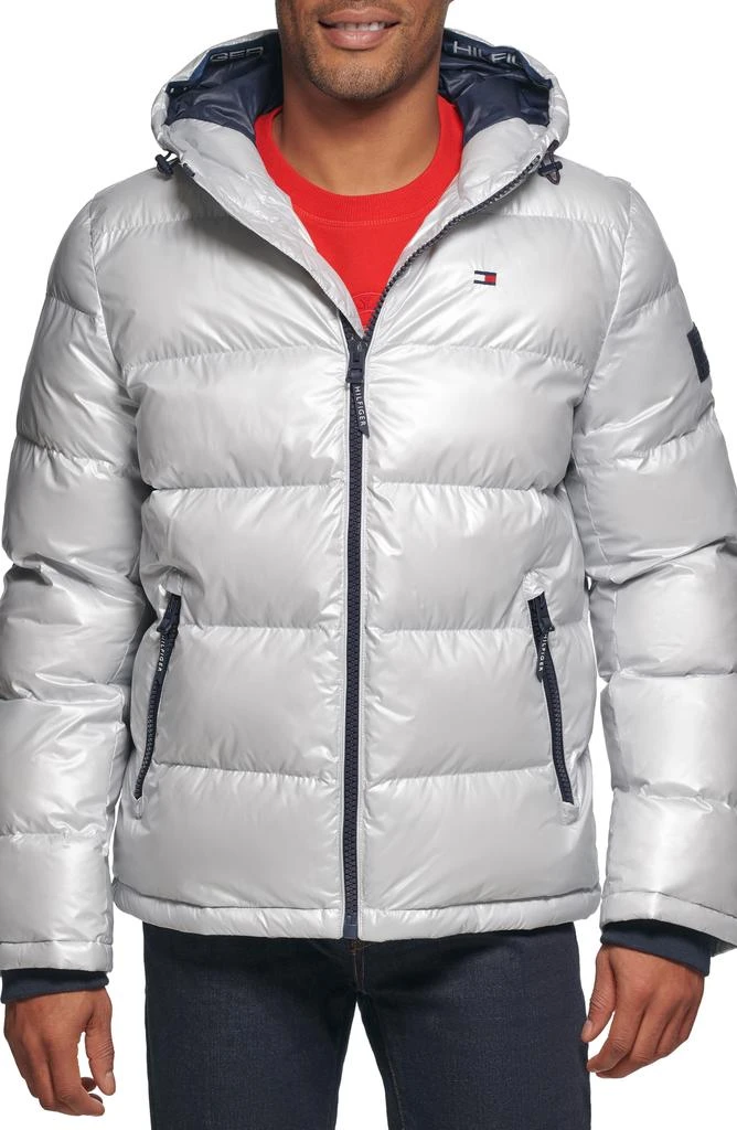 Tommy Hilfiger Quilted Puffer Hooded Mid Length Jacket 1