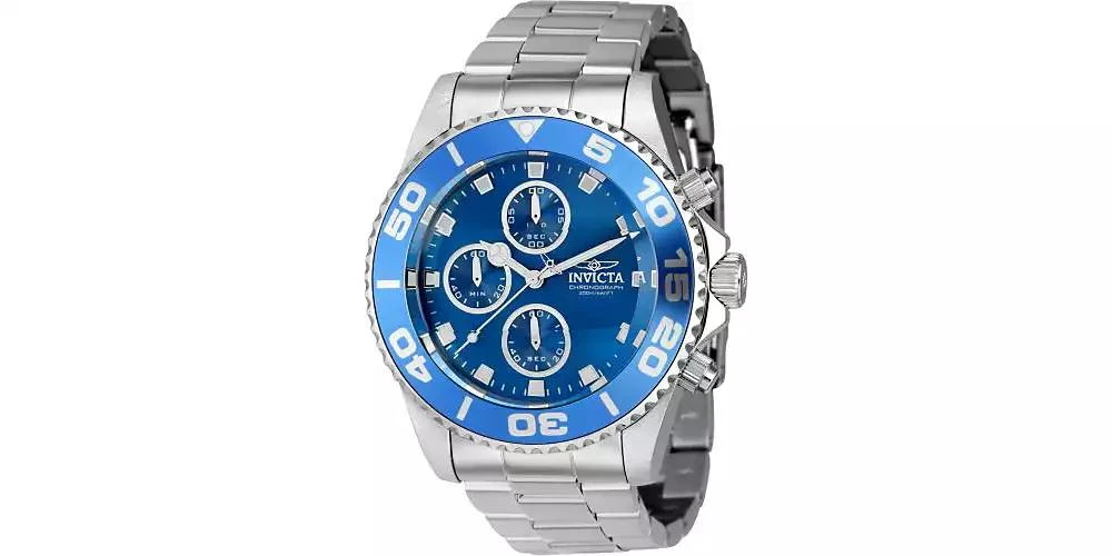 Invicta Men's 43406 Pro Diver Quartz Chronograph Blue Dial Watch