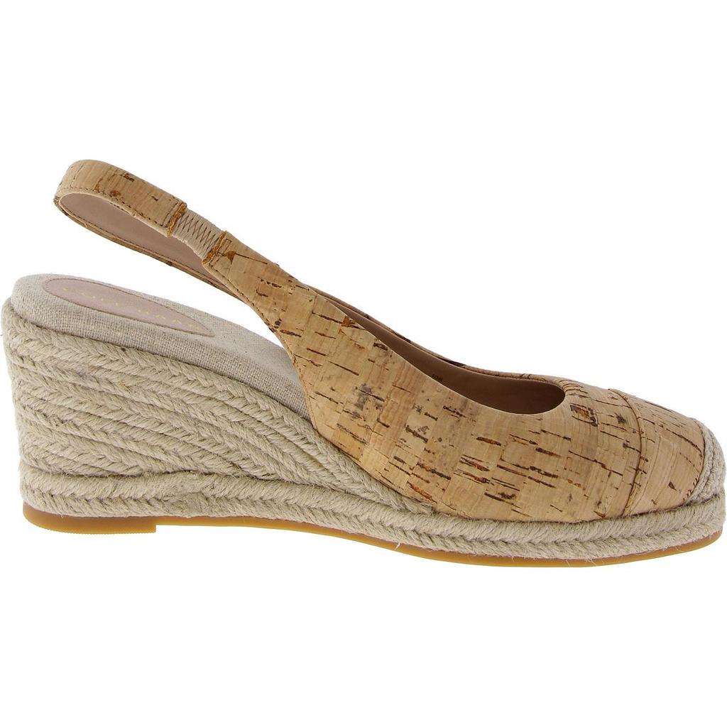 Cole Haan Cloudfeel Womens Cork Woven Slingback Heels