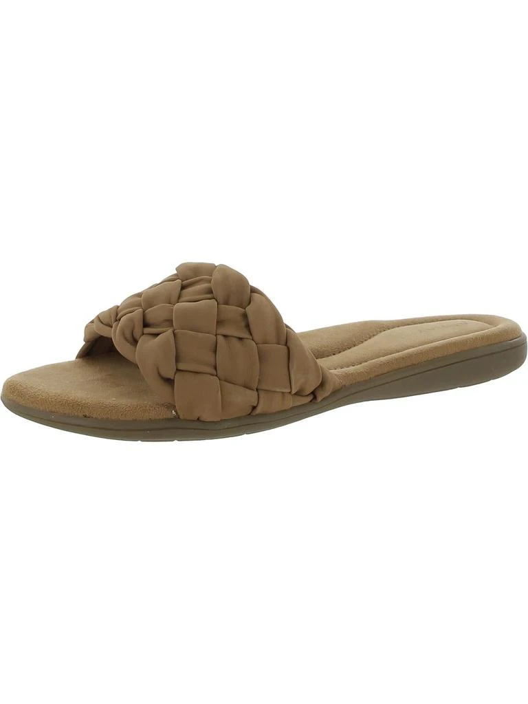 Array Callisto Womens Leather Woven Slide Sandals 1