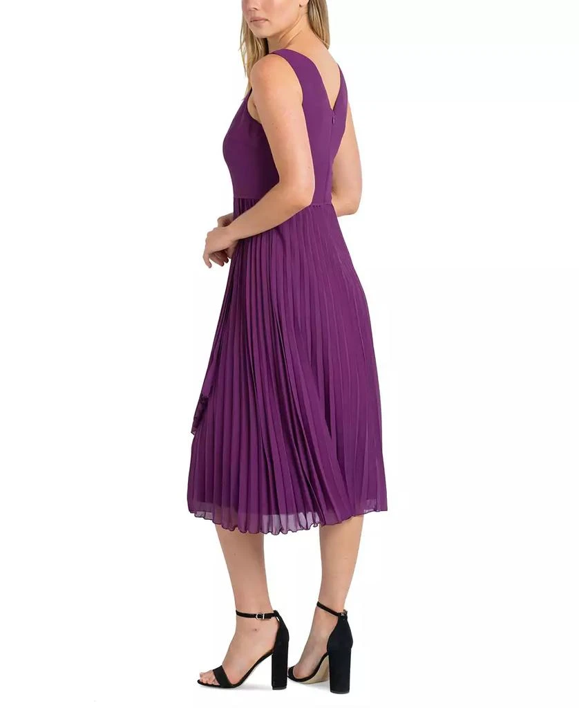 Sam Edelman Women's Pleated Faux-Wrap Dress 3